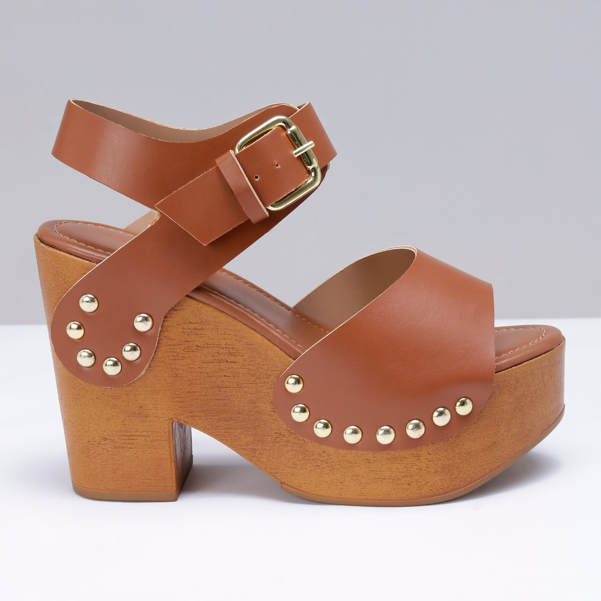 Sandália Anabela Tamanco