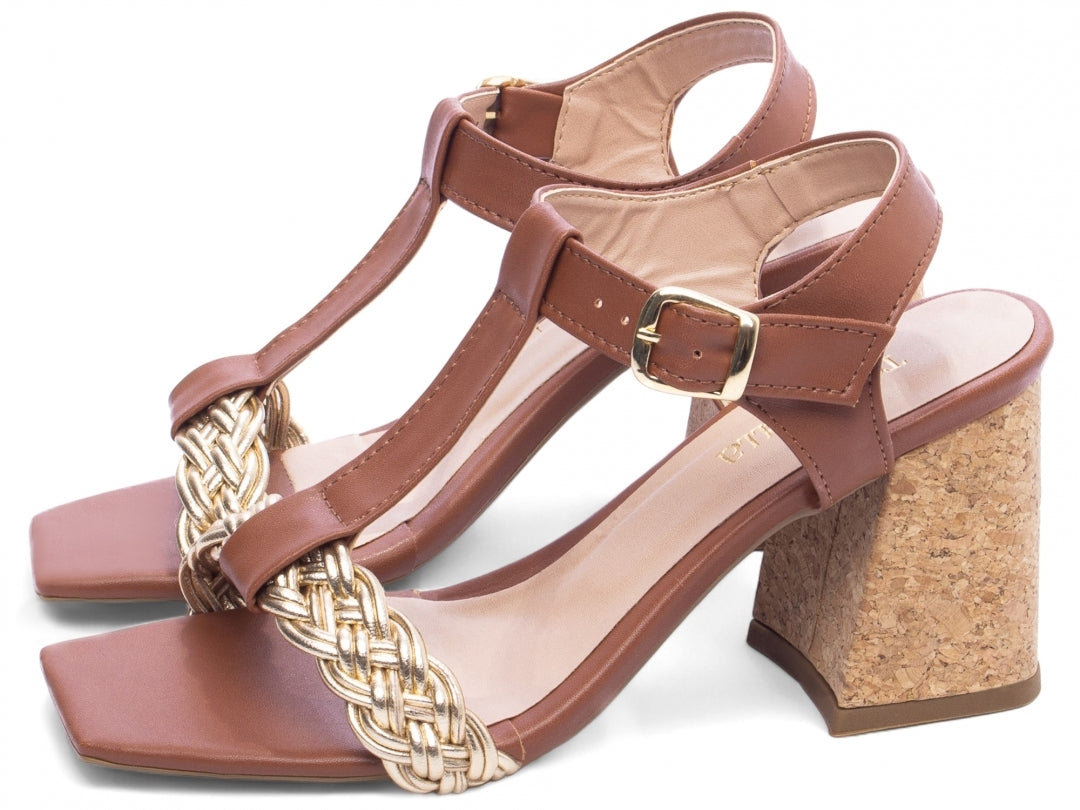 Sandália Feminina Bloco