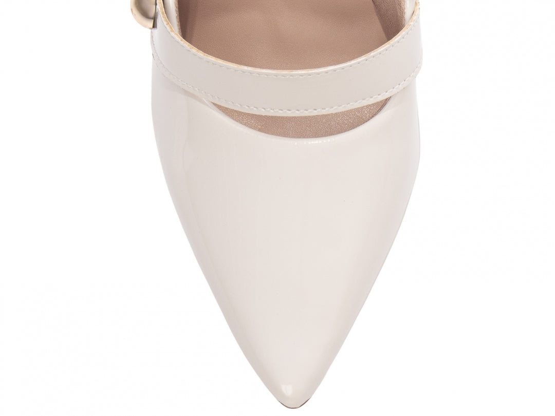 Scarpin Classic Shine Pure White