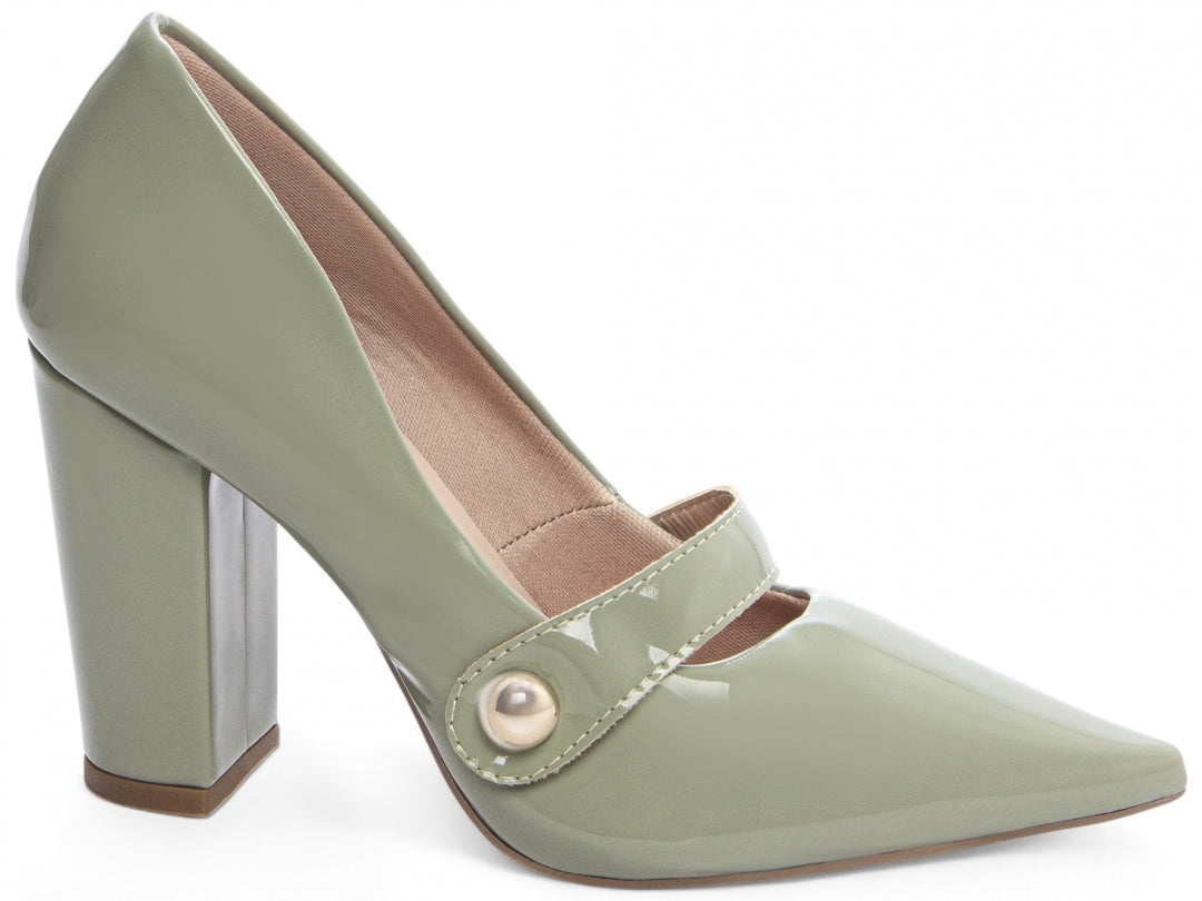 Scarpin Classic Shine Emerald Bliss