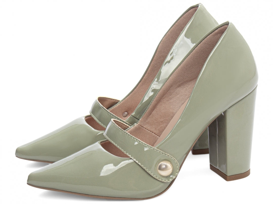 Scarpin Classic Shine Emerald Bliss