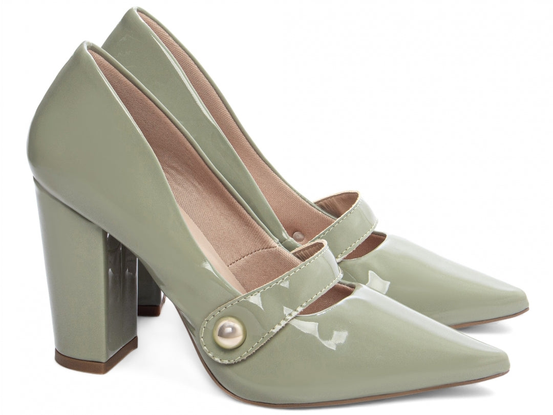 Scarpin Classic Shine Emerald Bliss
