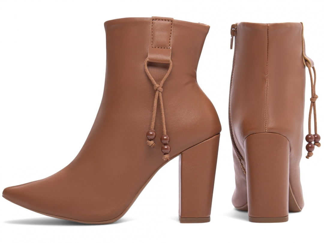 Bota Ankle Boot Camel