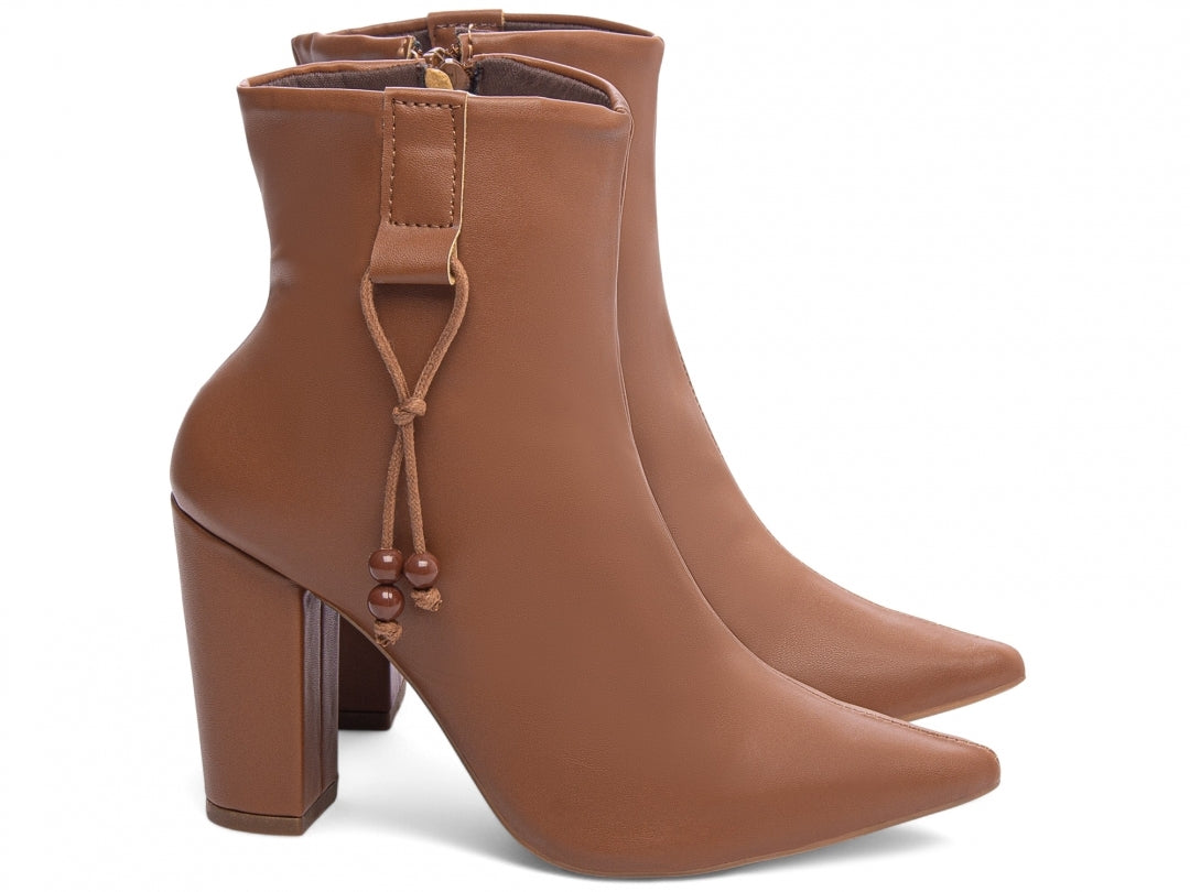 Bota Ankle Boot Camel