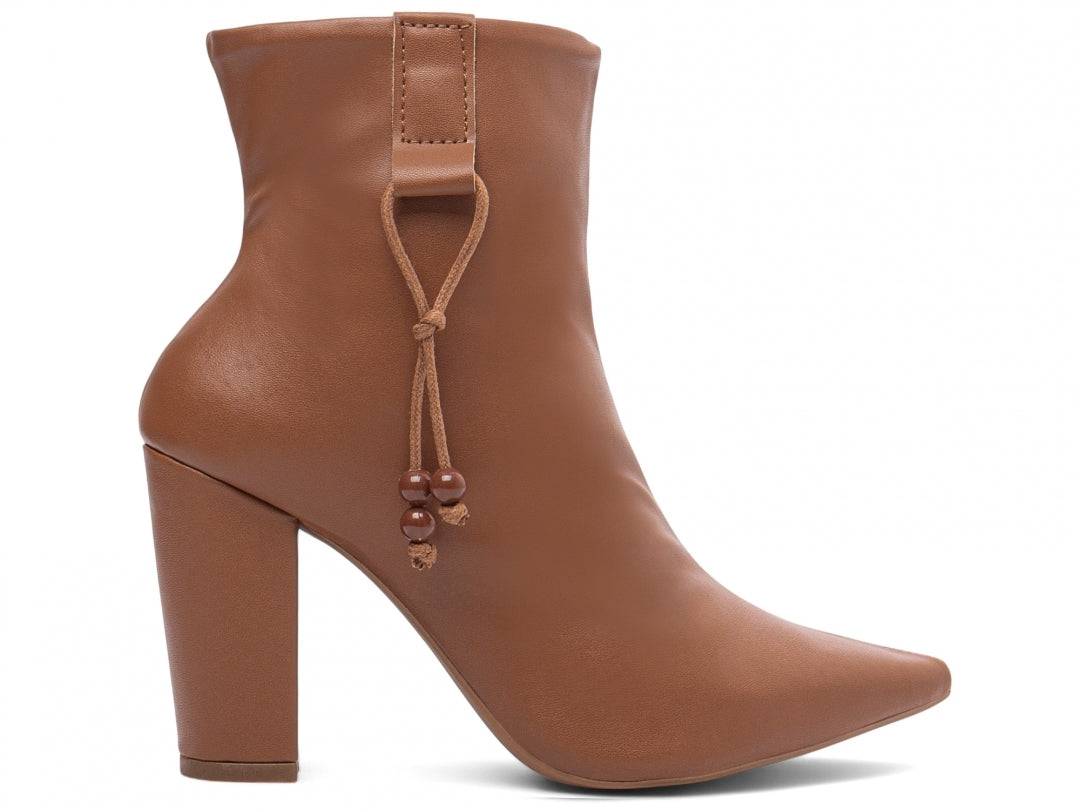 Bota Ankle Boot Camel