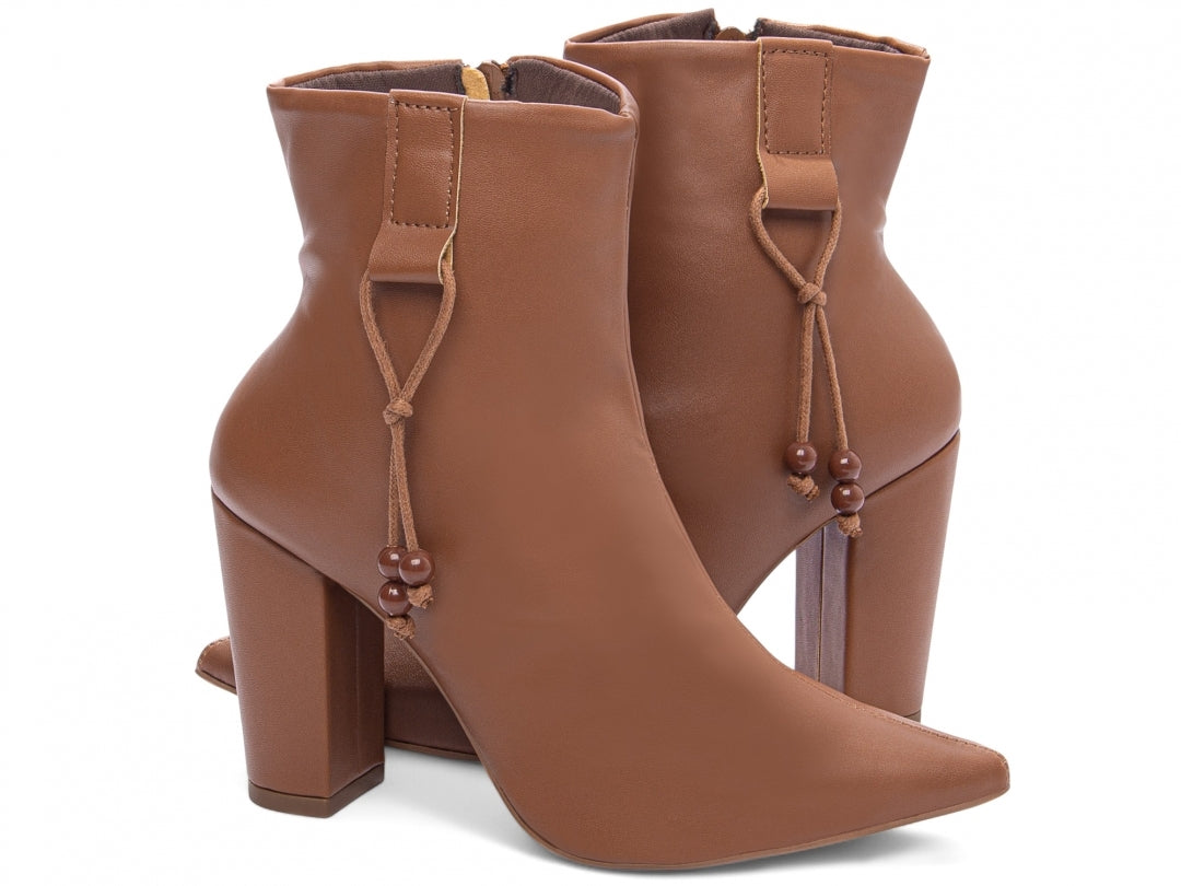 Bota Ankle Boot Camel