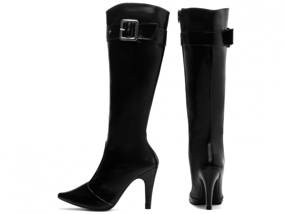 Bota Over The Knee Diva Negra – O Poder da Elegância em Cada Passo!