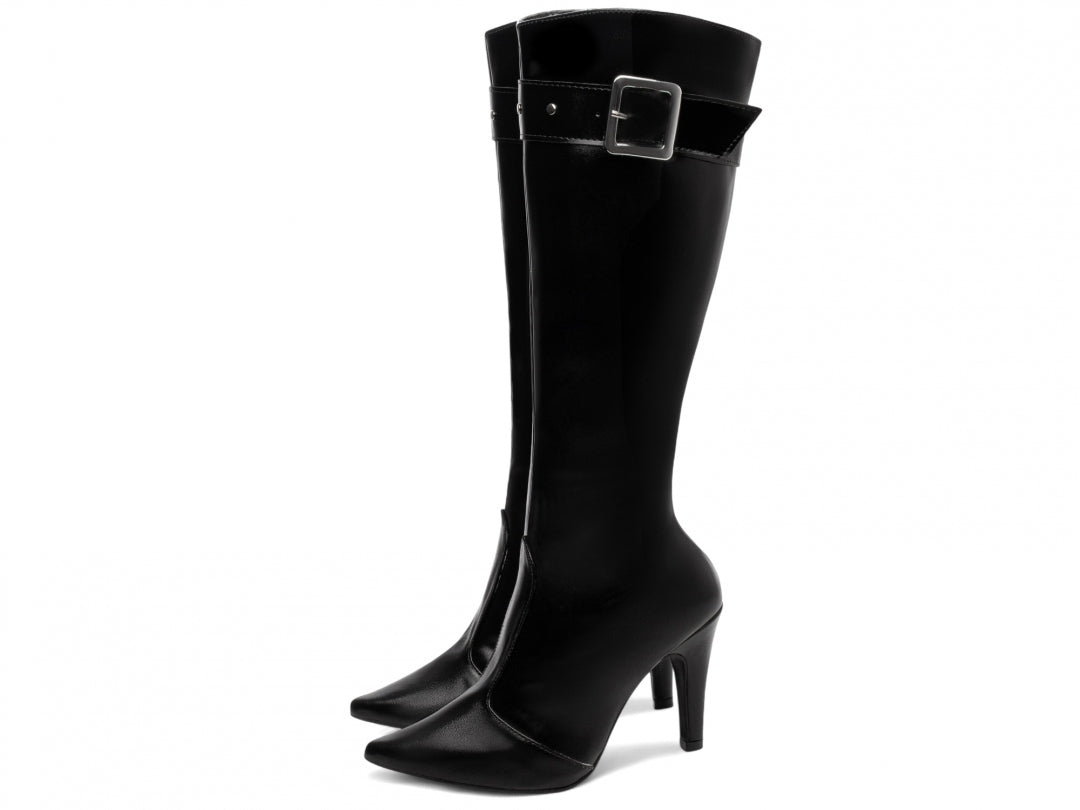 Bota Over The Knee Diva Negra – O Poder da Elegância em Cada Passo!