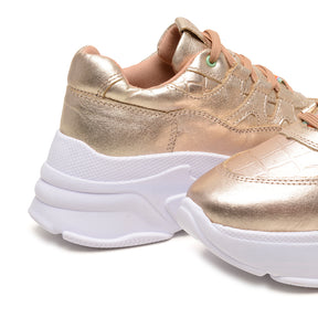 Tênis Chunky Metalizado Sneaker Feminino