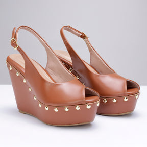 Anabella Marrom com Taxas Peepetoe