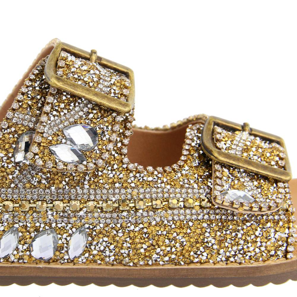 Sandália Papete  em Pedra de Zircônia