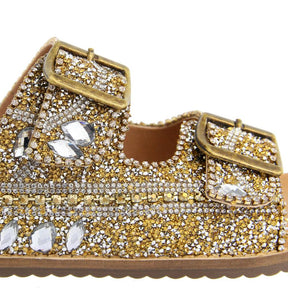 Sandália Papete  em Pedra de Zircônia