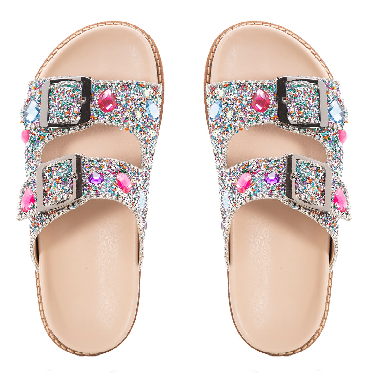 Sandália Papete  em Pedra de Zircônia