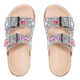 Sandália Papete  em Pedra de Zircônia