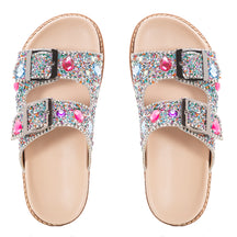 Sandália Papete  em Pedra de Zircônia