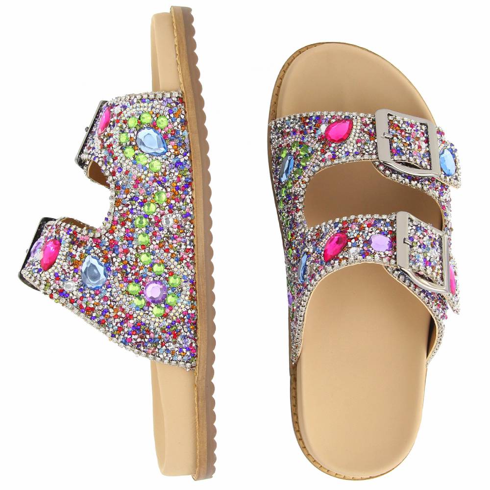 Sandália Papete  em Pedra de Zircônia