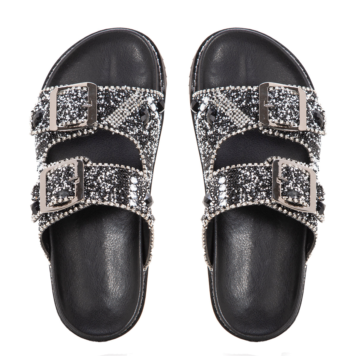 Sandália Papete  em Pedra de Zircônia