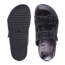 Papete Sandália Feminina Birken Pedraria Strass Brilho Luxo
