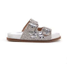 Papete Sandália Feminina Birken Pedraria Strass Brilho Luxo