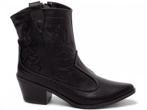 Bota Thifany Texana Country Cano Baixo na Versão Preta