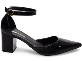 Scarpin Verniz Black & Gold