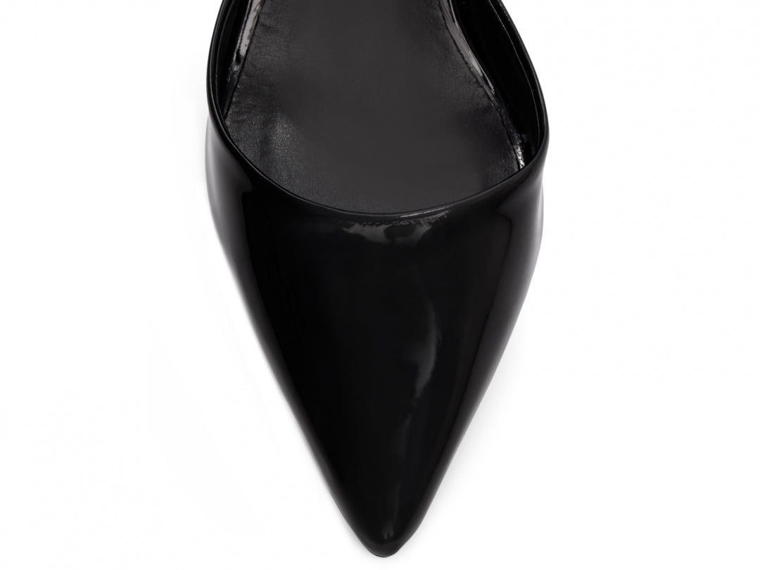 Scarpin Verniz Black & Gold