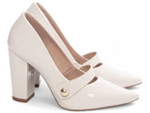 Scarpin Classic Shine Pure White
