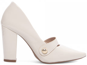 Scarpin Classic Shine Pure White
