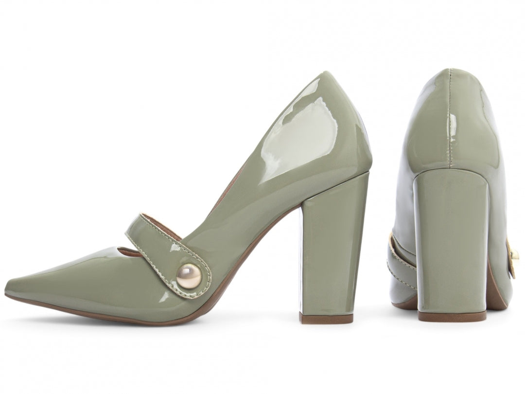 Scarpin Classic Shine Emerald Bliss