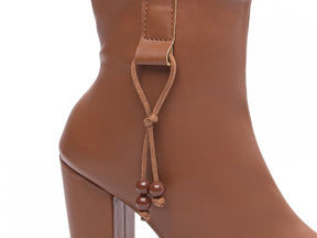 Bota Ankle Boot Camel