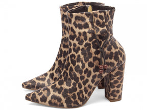 Bota Ankle Boot Onça