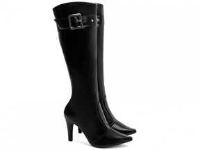 Bota Over The Knee Diva Negra – O Poder da Elegância em Cada Passo!