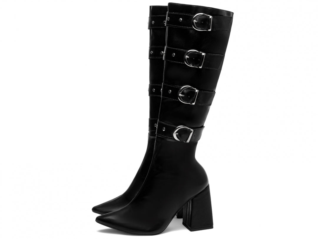 Bota cano longo Classy Black