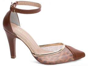 Scarpin Sandália Lorena Caramelo
