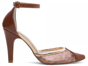 Scarpin Sandália Lorena Caramelo