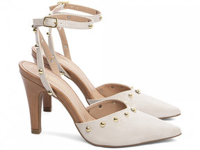 O Scarpin Off White Pietra
