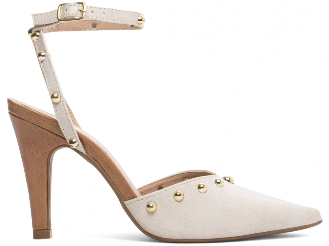 O Scarpin Off White Pietra