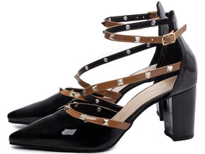 Sapato Scarpin  Rubi Salto Bloco Grosso