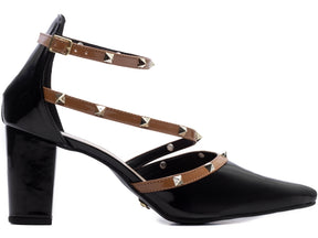 Sapato Scarpin  Rubi Salto Bloco Grosso