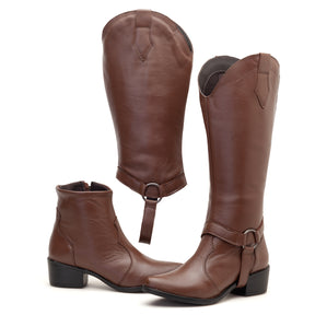 Bota Western de Couro 2x1